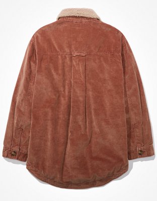 American Eagle AE Corduroy Mid-Length Shacket — фото 4