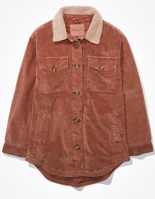 American Eagle AE Corduroy Mid-Length Shacket — фото 3