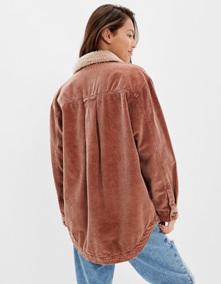 American Eagle AE Corduroy Mid-Length Shacket — фото 2