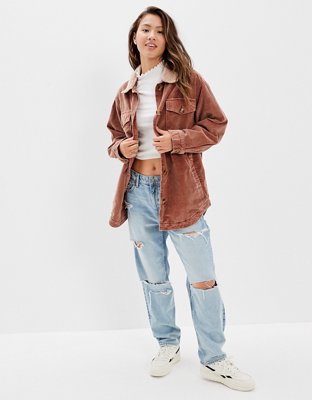 AE Corduroy Mid-Length Shacket
