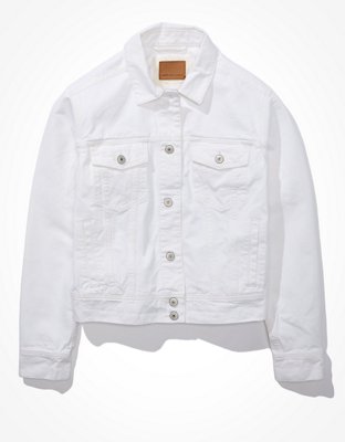 AE Classic White Denim Jacket | American Eagle