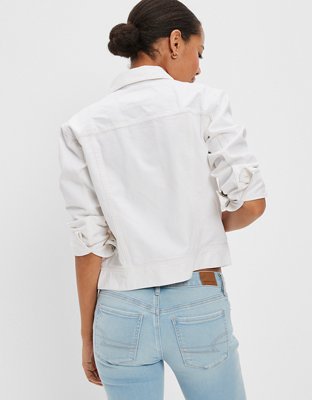 AE Classic White Denim Jacket | American Eagle