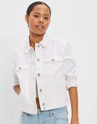 AE Classic White Denim Jacket | American Eagle