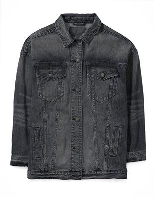 AE Black Wash '90s Boyfriend Denim Jacket