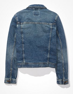 Женские куртки American Eagle AE Classic Strigid Denim Jacket — фото 4