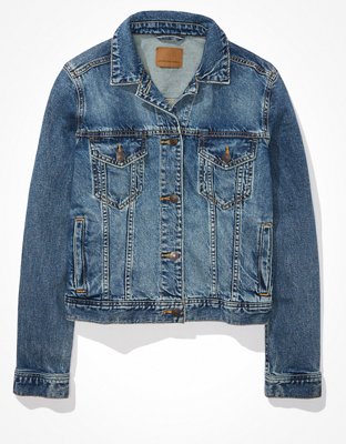 Женские куртки American Eagle AE Classic Strigid Denim Jacket — фото 3
