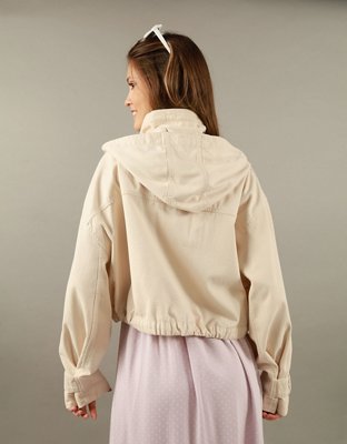 Женские куртки American Eagle AE Hooded Twill Jacket — фото 2