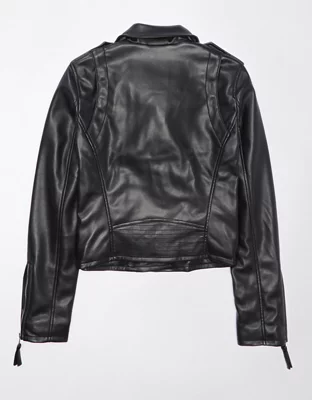 AE Vegan Leather Motorcycle Jacket