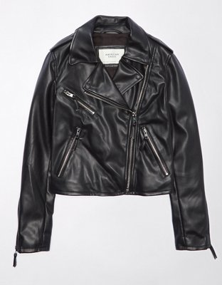 Bikers' sleeveless leather jacket Black (vegan)