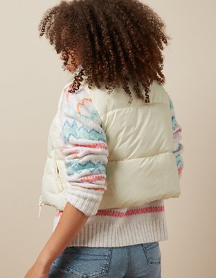 AE Cropped Puffer Vest