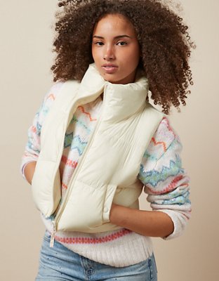 cropped puffer vest