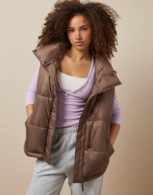 AE Cropped Puffer Vest