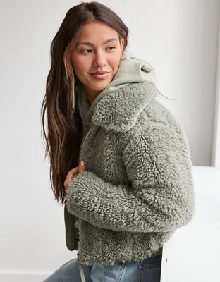 American eagle fuzzy store teddy sherpa