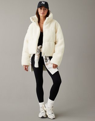 Fluffy store puffer jacket