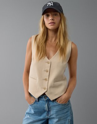 Женские жилеты American Eagle AE Oversized Vest — фото 5
