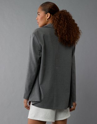 Женские пиджаки American Eagle AE Oversized Double-Breasted Blazer — фото 7