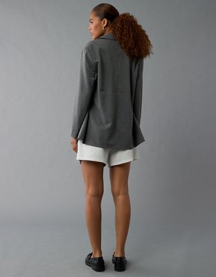 Женские пиджаки American Eagle AE Oversized Double-Breasted Blazer — фото 3