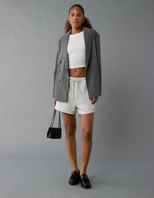 Женские пиджаки American Eagle AE Oversized Double-Breasted Blazer — фото 6
