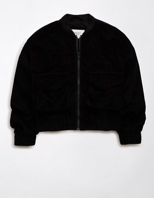 Женские куртки American Eagle AE Corduroy Oversized Bomber Jacket — фото 3