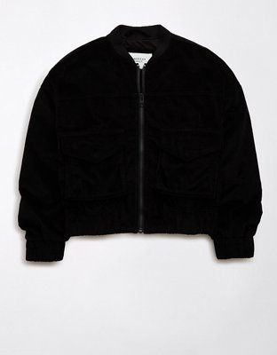 AE Oversized Corduroy Bomber Jacket