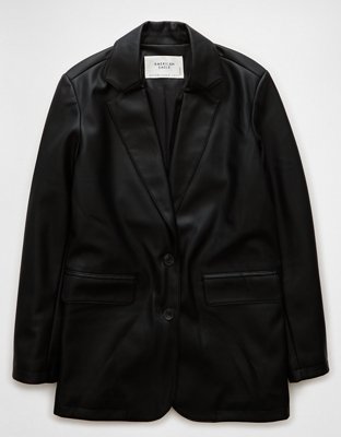 AE Vegan Leather Blazer