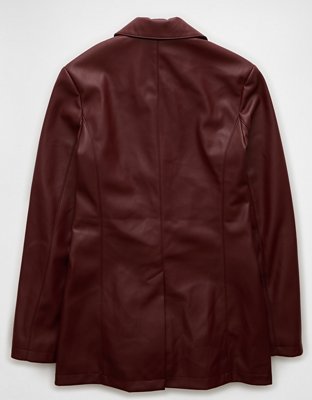 American Eagle レザージャケット XL AE Vegan Leather Blazer | American Eagle