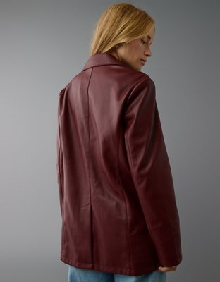AE Vegan Leather Blazer | American Eagle