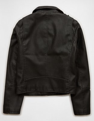 AE Vegan Leather Biker Jacket