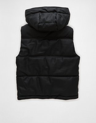 Женские жилеты American Eagle AE Vegan Leather Puffer Vest — фото 4