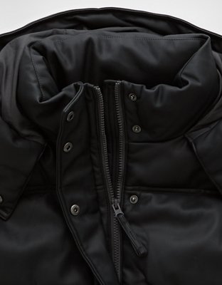 Женские жилеты American Eagle AE Vegan Leather Puffer Vest — фото 6