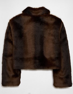 Женские куртки American Eagle AE Faux Fur Jacket — фото 4