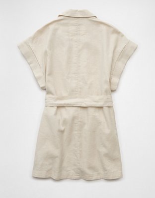AE Linen-Blend Tie Waist Vest