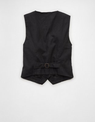 AE Linen-Blend Vest