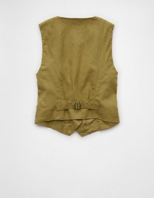 AE Linen-Blend Vest