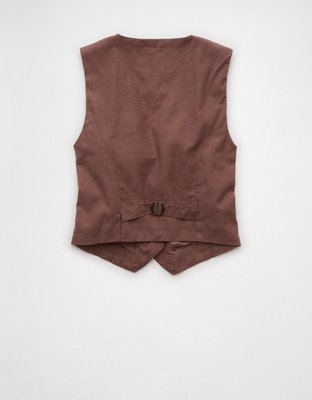 AE Linen-Blend Vest