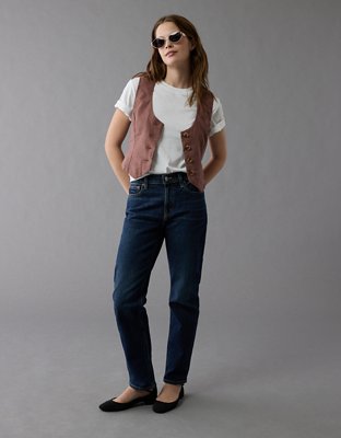 AE Linen-Blend Vest