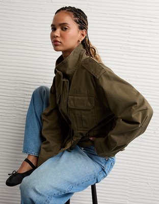 AE Peplum Military Jacket