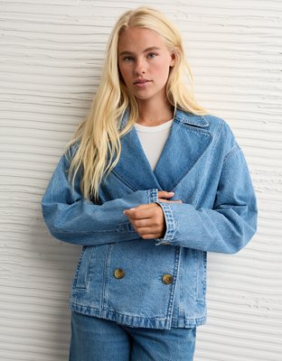 AE Denim Biker Jacket