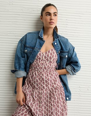 AE Oversized Boyfriend Denim Jacket