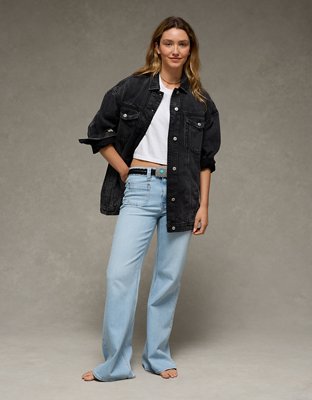 AE Oversized Boyfriend Denim Jacket