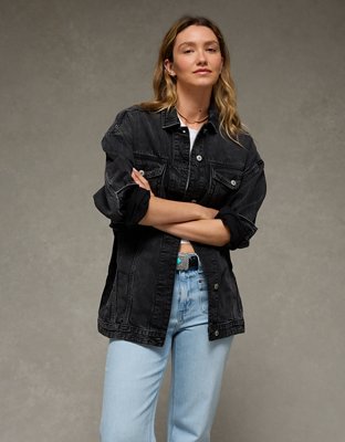 AE Oversized Boyfriend Denim Jacket