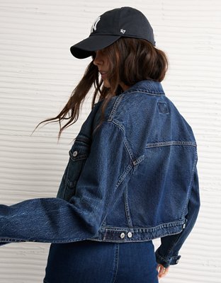 AE Cropped Vintage Denim Jacket