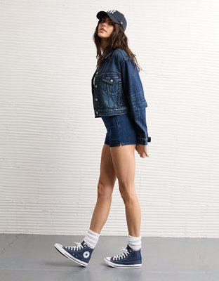 AE Cropped Vintage Denim Jacket