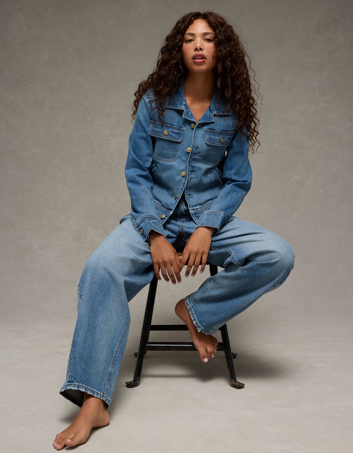 AE Preppy Denim Jacket - image 5
