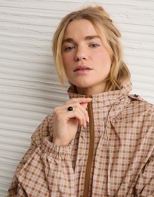 AE Cropped Windbreaker Jacket | American Eagle