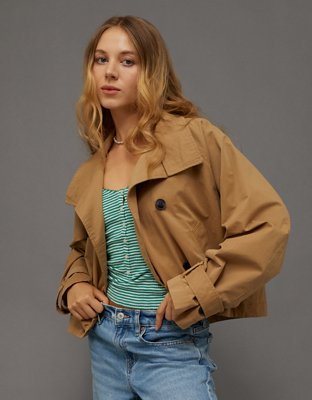 AE Cropped Trench Jacket