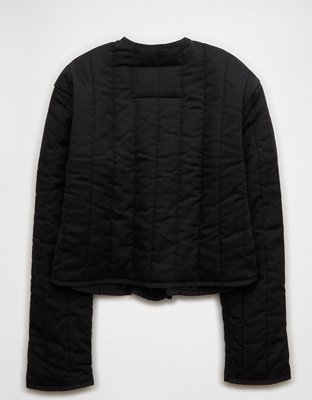 Женская куртка American Eagle AE Quilted, цвет: Чёрный — фото 4