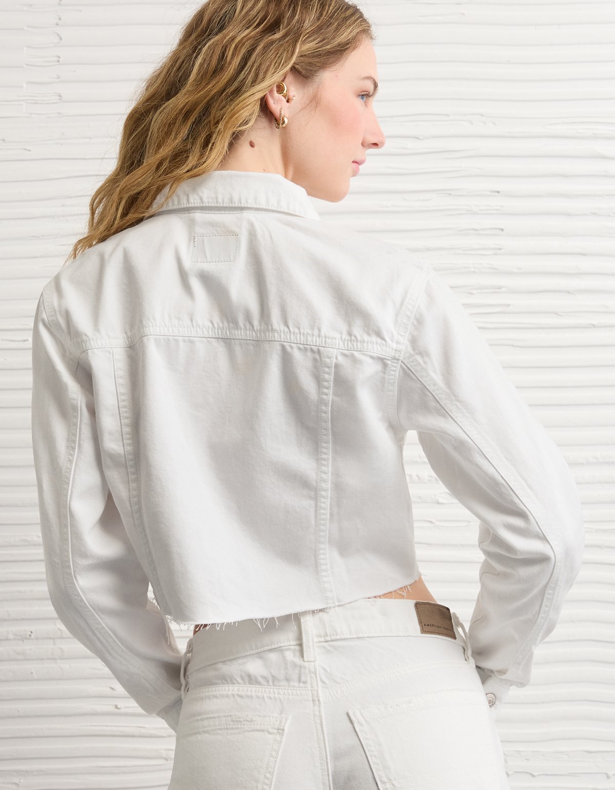 AE Super Cropped Denim Jacket - image 2