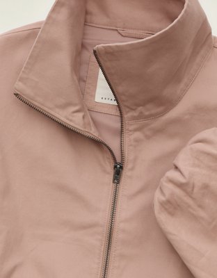 Женская куртка American Eagle AE Funnel Neck Bomber, цвет: Розовый — фото 6