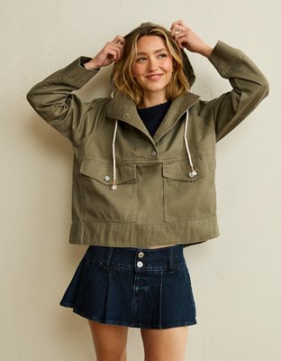 AE Lightweight Twill Anorak from American Eagle - $84.95